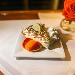 Key Lime Pie with Homemade Marshmallow & Chantilly Cream